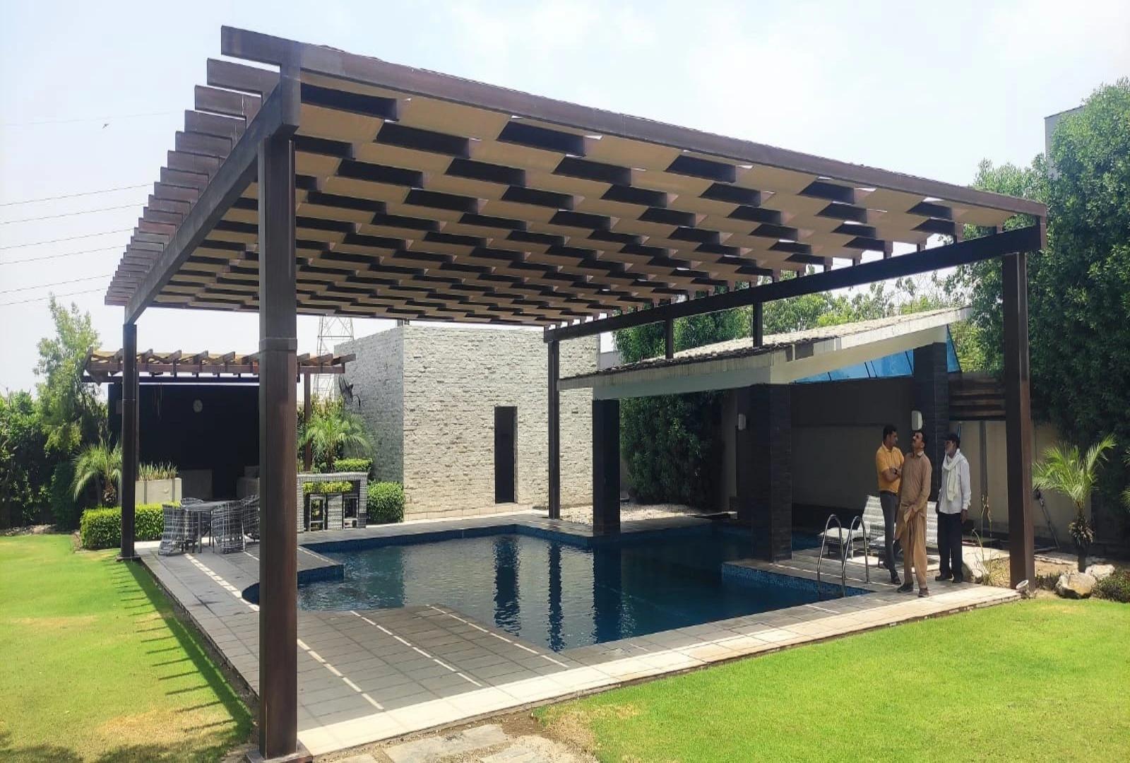 Waterproof Pool Shade System